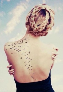 tattoo birds back